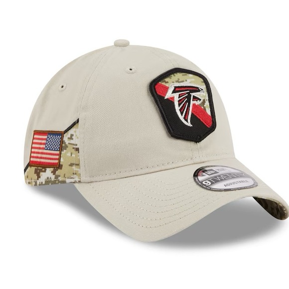 Atlanta Falcons New Era 2023 Salute To Service 9TWENTY Cap Stone Color - Picture 9 of 13